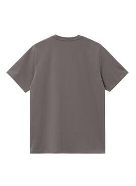T-Shirt Carhartt Script grau für Herren