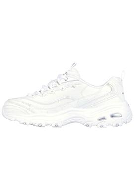 Skechers D Lites Sneaker in Weiß für Damen