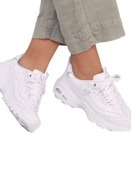 Skechers D Lites Sneaker in Weiß für Damen