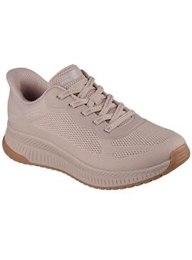 Turnschuhe Skechers Bobs Squad 4 rosa für Damen
