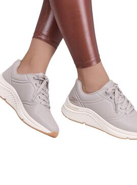 Skechers Arch Bobs graue Damenschuhe.