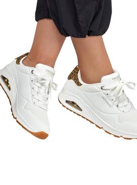Skechers Uno Tierdruck-Sneaker für Damen