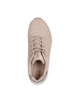 Skechers Uno Shimmer rosa Damenschuhe.