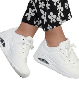 Sneakers Skechers Uno weiß für Damen