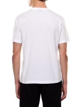 T-Shirt Emporio Armani EA7 Logo Weiß für Herren.