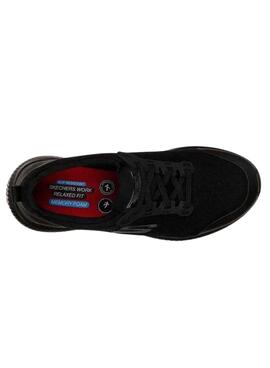 Skechers Squad rutschfeste schwarze Damenschuhe