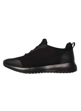 Skechers Squad rutschfeste schwarze Damenschuhe