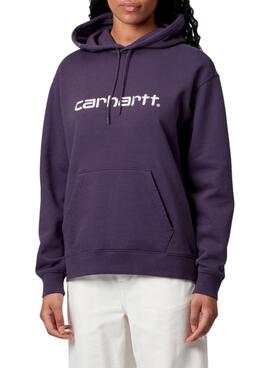 Kapuzenpullover Carhartt in Violett für Damen