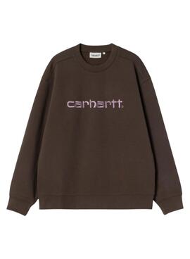 Sweatshirt Carhartt Script braun für Damen.