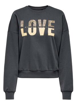 Sweatshirt Only Tammie in Grau für Frauen.
