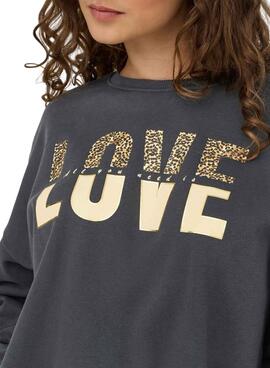 Sweatshirt Only Tammie in Grau für Frauen.
