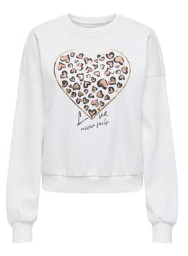 Sweatshirt Only Tammie weiß für Damen