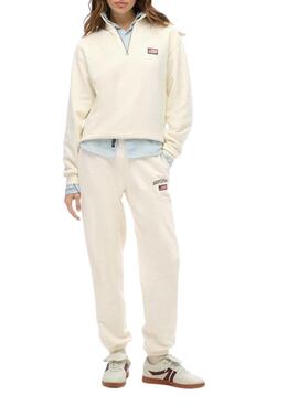 Jogger Superdry Athletic beige für Damen