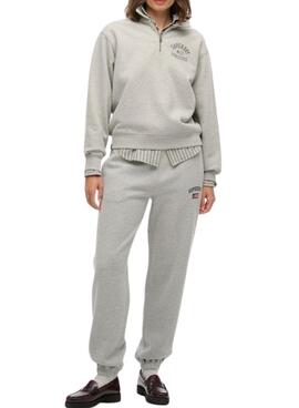 Jogger Superdry Athletic grau für Damen
