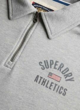 Sudadera Superdry Athletic grau für Damen
