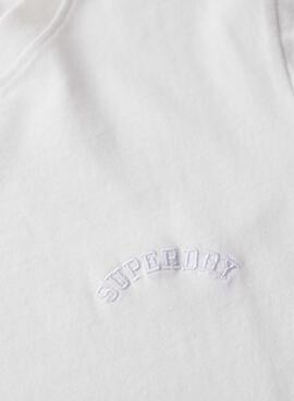 T-Shirt Superdry Essential Logo Weiß für Damen