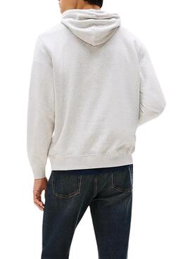 Tommy Jeans Hoodie DNA Gray für Herren.