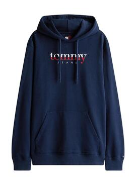 Tommy Jeans Hoodie DNA blau für Herren.