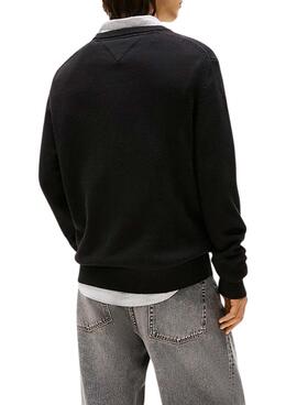 Tommy Jeans Slim Jersey Schwarz für Herren