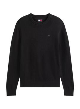 Tommy Jeans Slim Jersey Schwarz für Herren