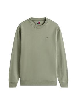 Pullover Tommy Jeans Crew grün für Herren