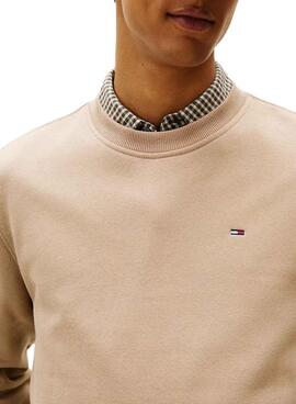 Tommy Jeans Crew Beige Pullover für Herren