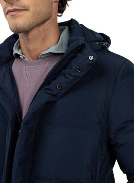 Gepolsterter Mantel El Ganso in Marineblau für Herren