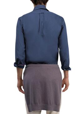 Hemd El Ganso Dyed blau für Männer