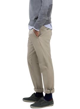 Hose Chino El Ganso, beige, Slim Fit für Herren.