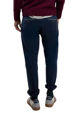 Hose Chino El Ganso Blaue Marineblau Slim Fit für Herren