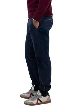 Hose Chino El Ganso Blaue Marineblau Slim Fit für Herren
