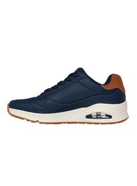 Skechers Uno blauen Turnschuhe für Herren