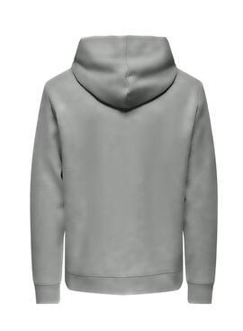 Sweatshirt Only and Sons Chase regular grau für Männer.