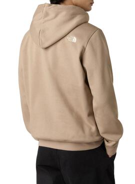 Sweatshirt The North Face Drew Peak mit Kapuze in Kamel für Herren