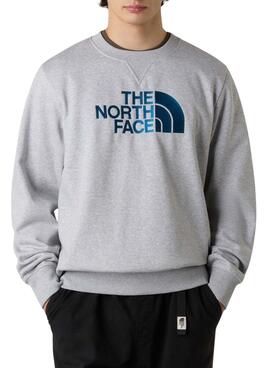 Sudadera The North Face Drew Peak Regular grau für Herren.