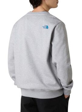 Sudadera The North Face Drew Peak Regular grau für Herren.