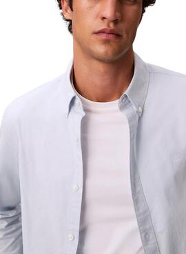 Hemd Calvin Klein Solid Oxford in Blau für Herren