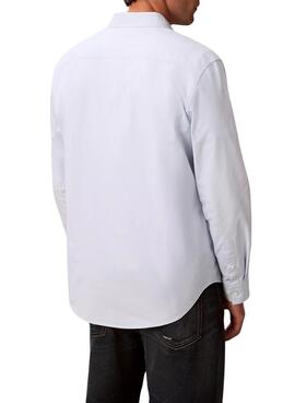 Hemd Calvin Klein Solid Oxford in Blau für Herren