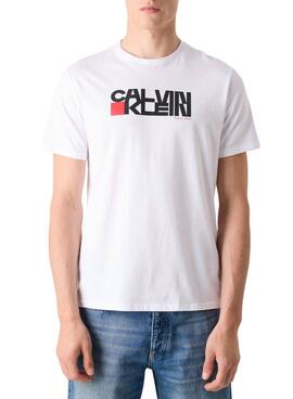 T-shirt Calvin Klein Redbox weiß für Herren