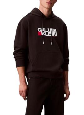 Sweatshirt Calvin Klein CK Redbox schwarz für Herren