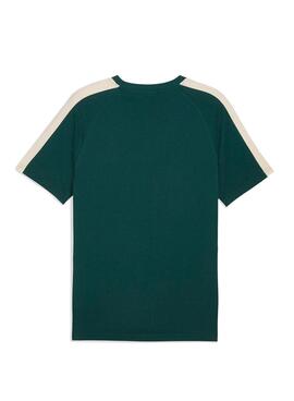 Grünes Puma T7 T-shirt für Herren.