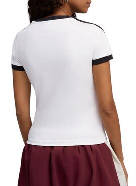 T-shirt Puma T7 Slim weiß für Damen.