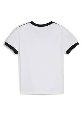 T-shirt Puma T7 Slim weiß für Damen.