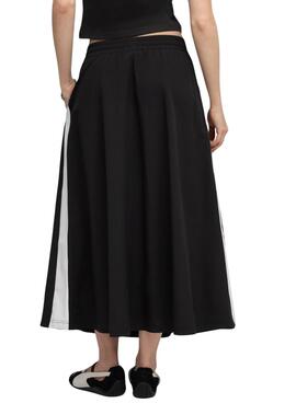 Rock Puma T7 gewebt midi schwarz für Damen