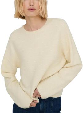Pullover Only Katia in Beige für Damen.