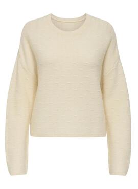Pullover Only Katia in Beige für Damen.
