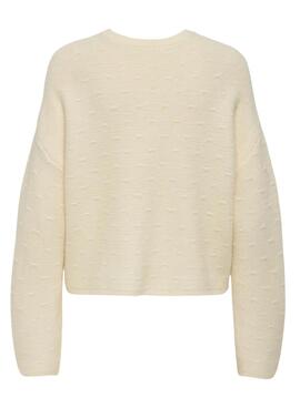 Pullover Only Katia in Beige für Damen.