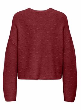 Pullover Only Katia granate für Damen.