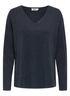 Pullover Only Malio in Marineblau für Damen.