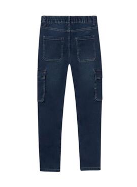 Hose Mayoral Soft Denim Jogger in dunklem Blau für Jungen